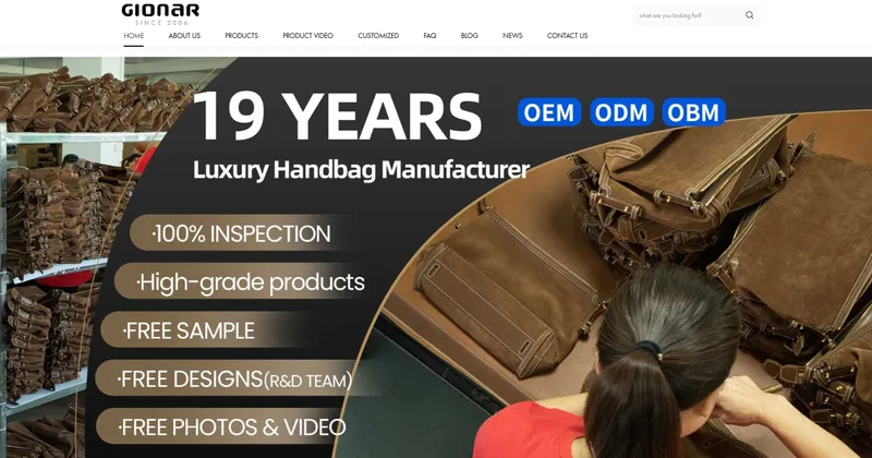 A high-quality leather tote bag manufacturer in Guangzhou