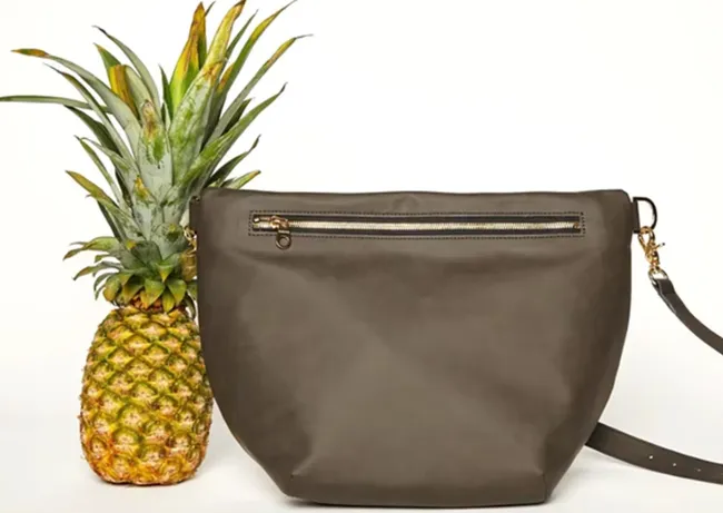 pineapple leather bag